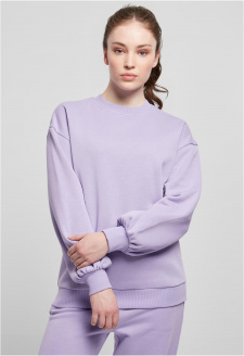 Ladies Organic Oversized Crew lavender