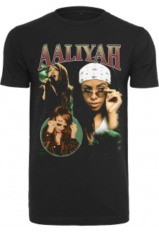Aaliyah Retro Oversize Tee black