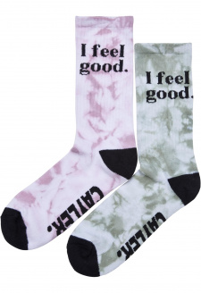 Feelin Good Socks 2-Pack lightkhaki/rose
