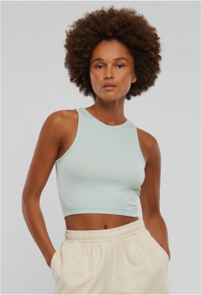 Ladies Cropped Rib Top frostmint