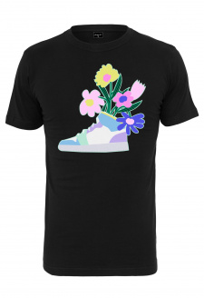 Ladies Flower Sneaker Tee black
