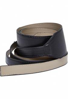Synthetic Leather Sash Belt black/warmsand